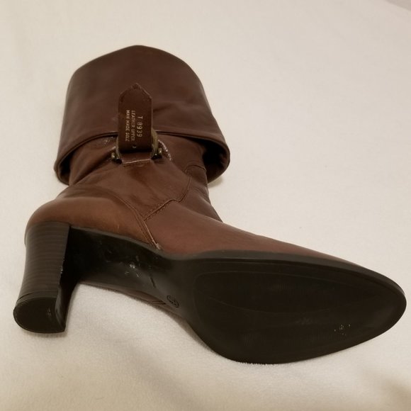 Carisma Leather Pull-On Boots Change Calf to Ankle Brown 7 1/2 Made in Italy - Picture 12 of 12